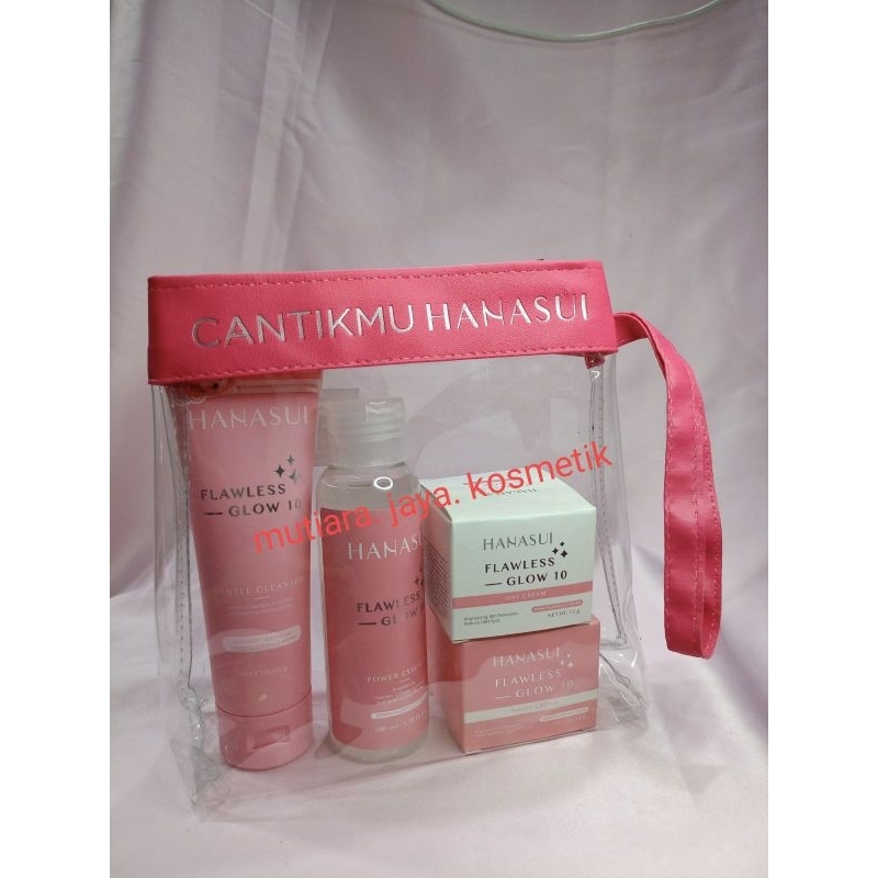 Hanasui Flawless Glow 10 Satu Paket Glowing