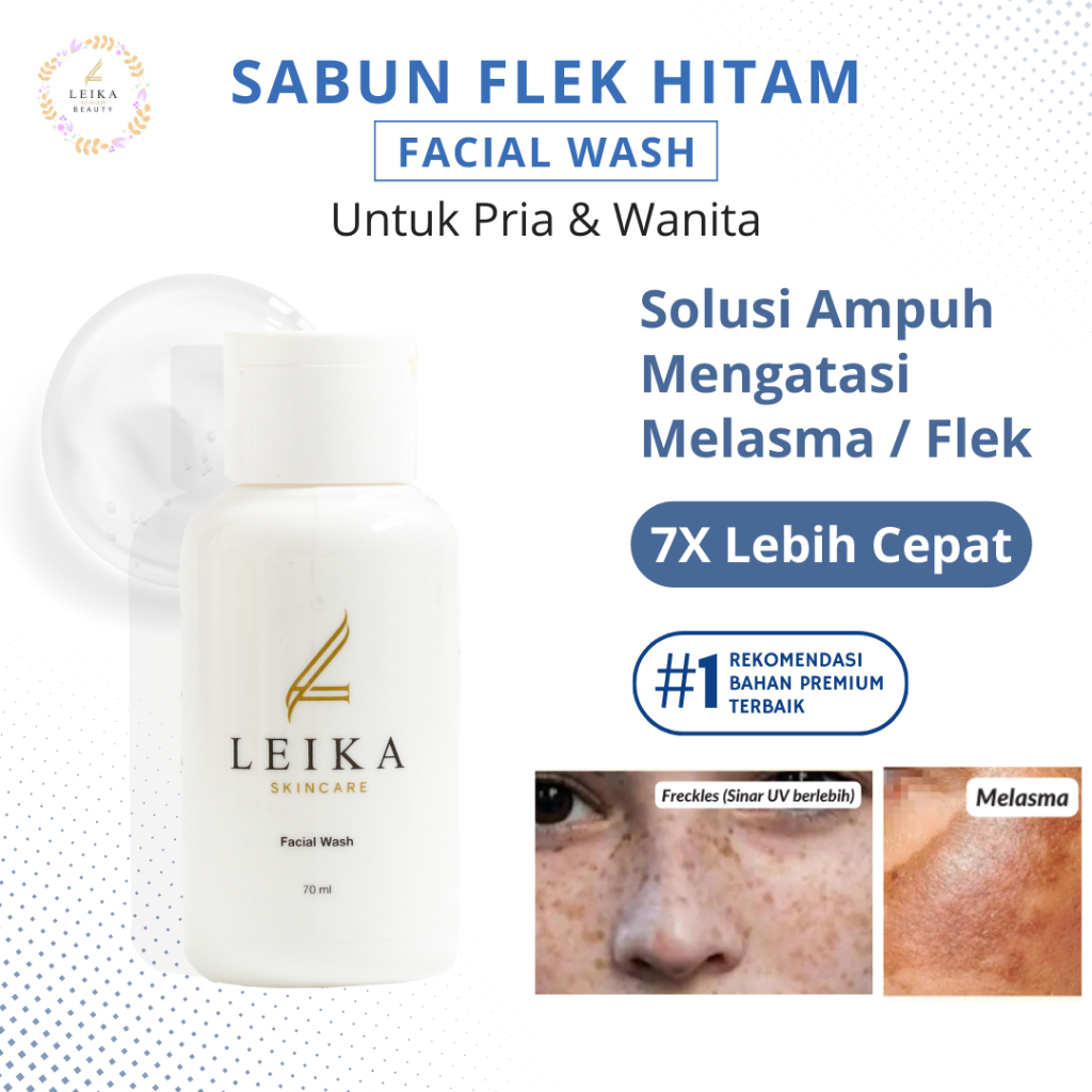 Sabun Penghilang Flek Hitam Leika Skincare Penghilang Flek Hitam di Wajah BPOM Sabun Flek Hitam Pria