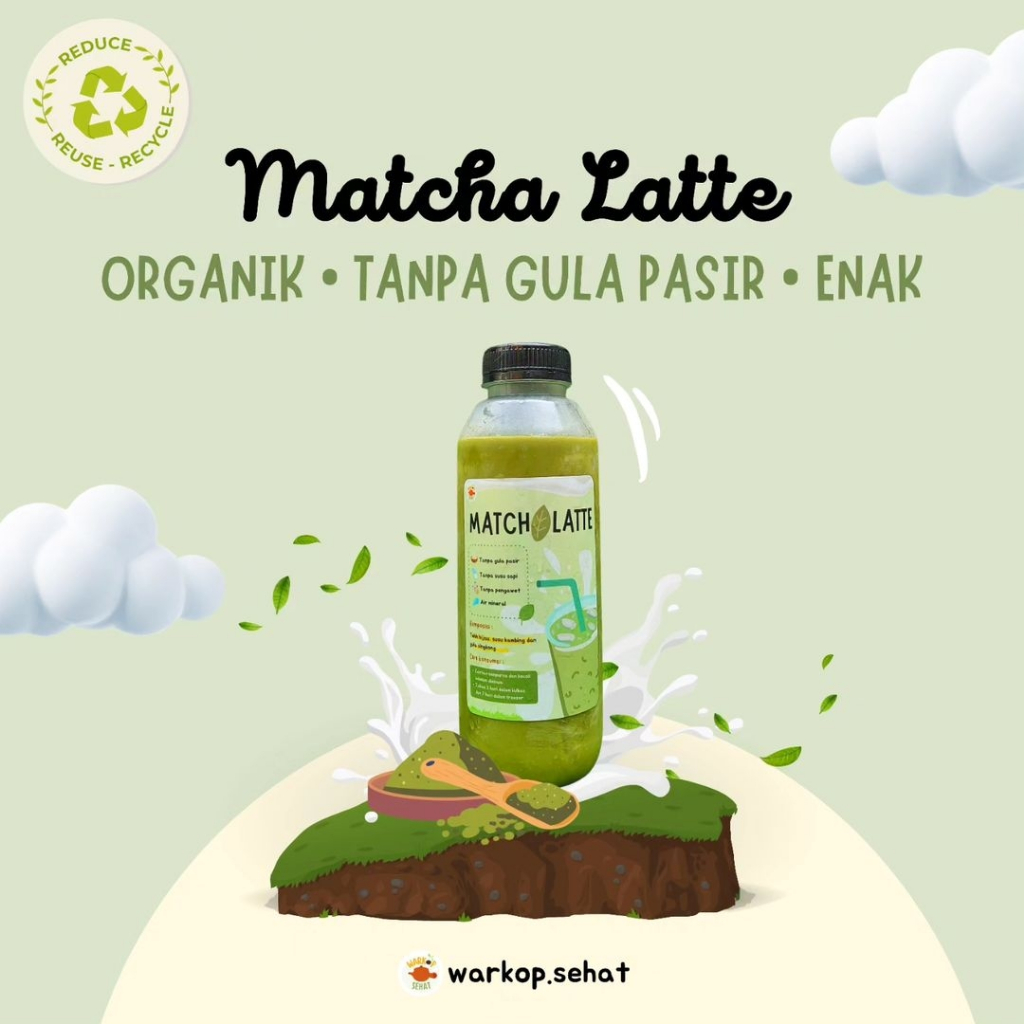 

Minuman Sehat Matcha Latte Frozen 250ml Siap Minum