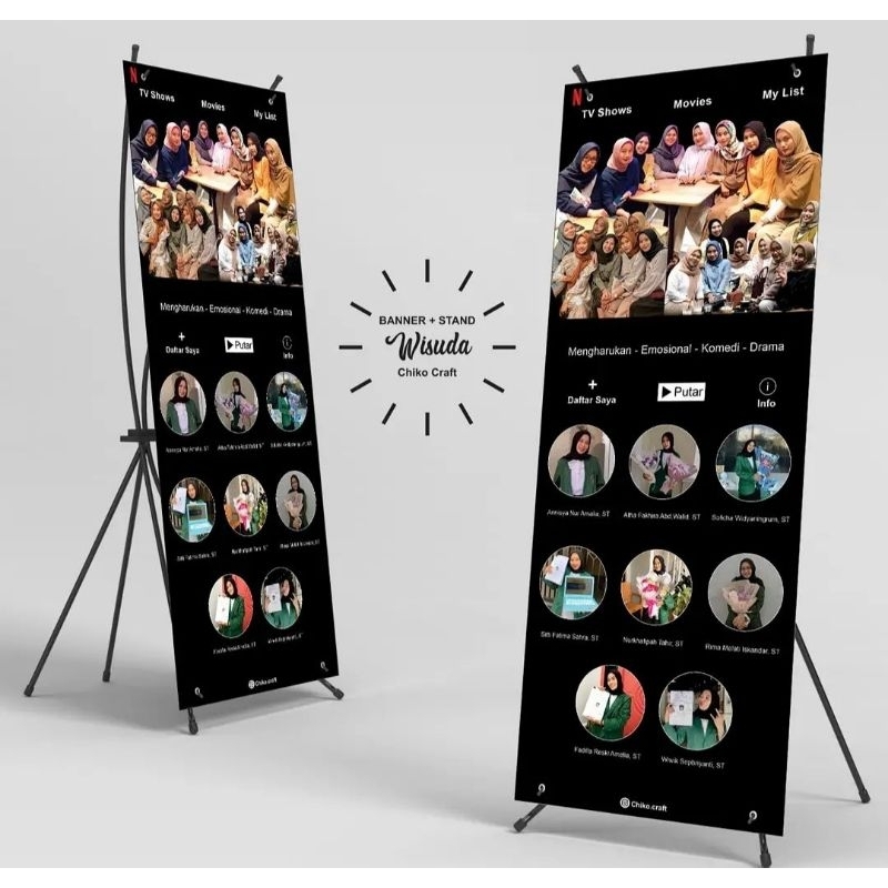 PAKET X BANNER / BANNER WISUDA / X BANNER CUSTOM