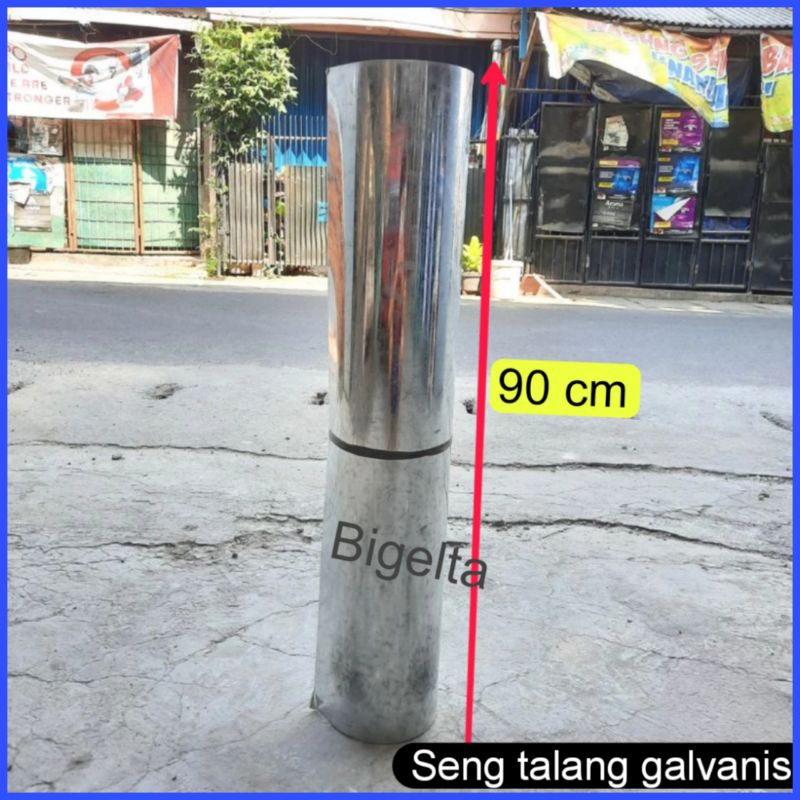 seng talang galvanis ROLL 90 cm x 25 cm anti karat 0.2mm / seng galvanis anti karat