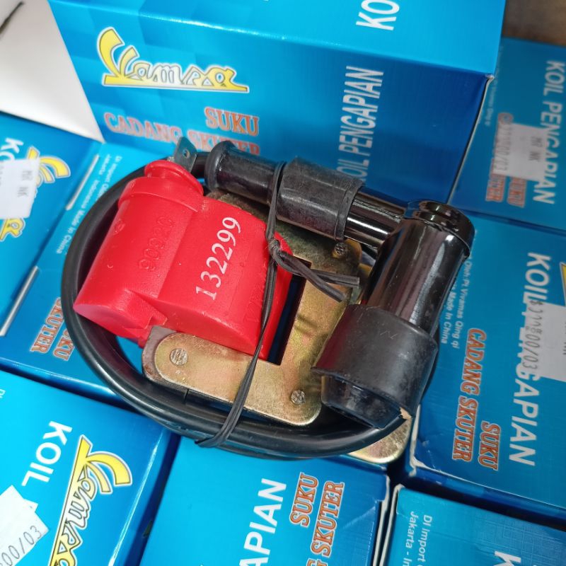 Koil coil vespa super sprint vbb bajaj vemsa merah