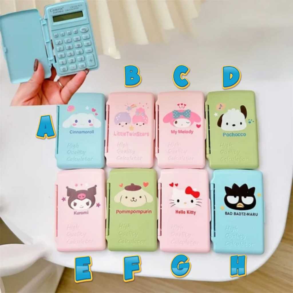 

KALKULATOR MINI PLUS TUTUP MELODY KUROMI (6X10)