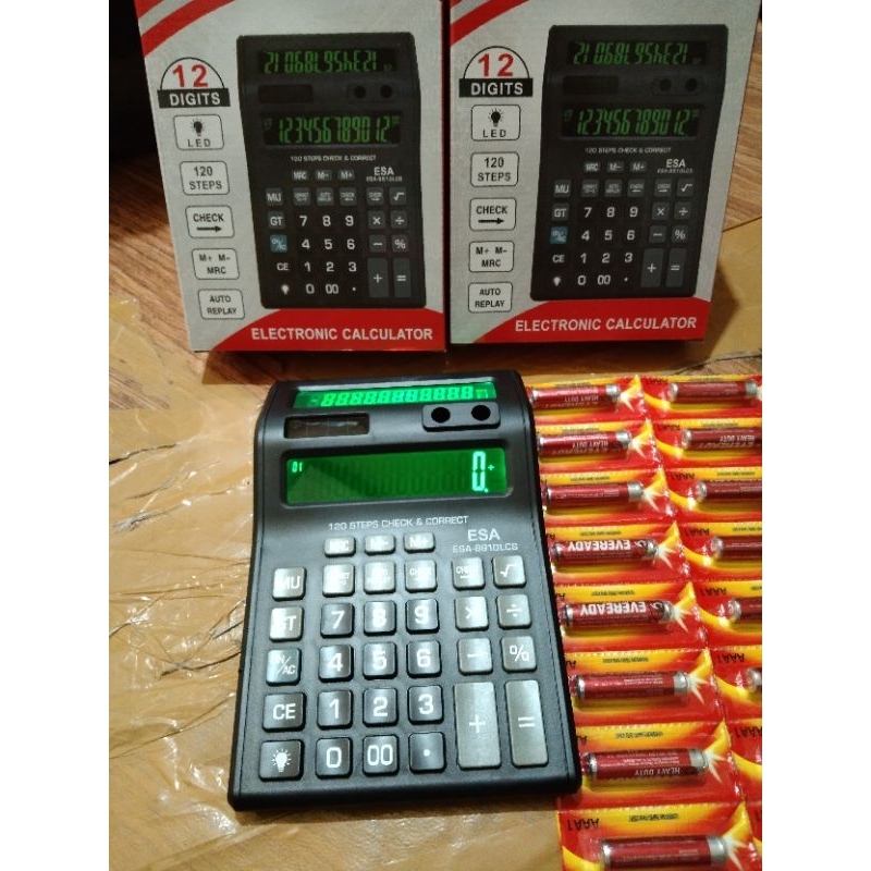 

Termurah Kalkulator Dagang Esa 2 layar LED Free Baterai Eveready original