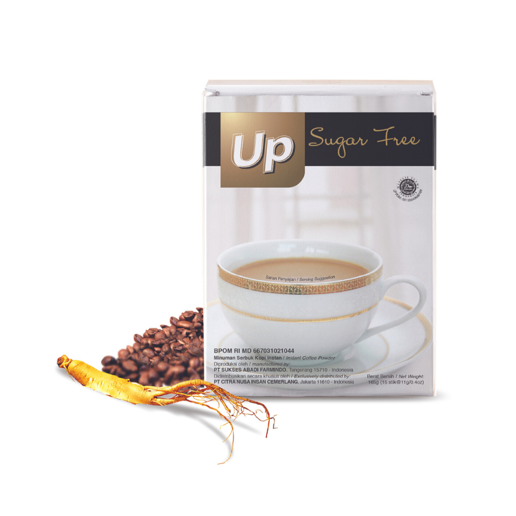 

CNI Up Ginseng Coffee Sugar Free| Kopi Gingseng Tanpa Gula