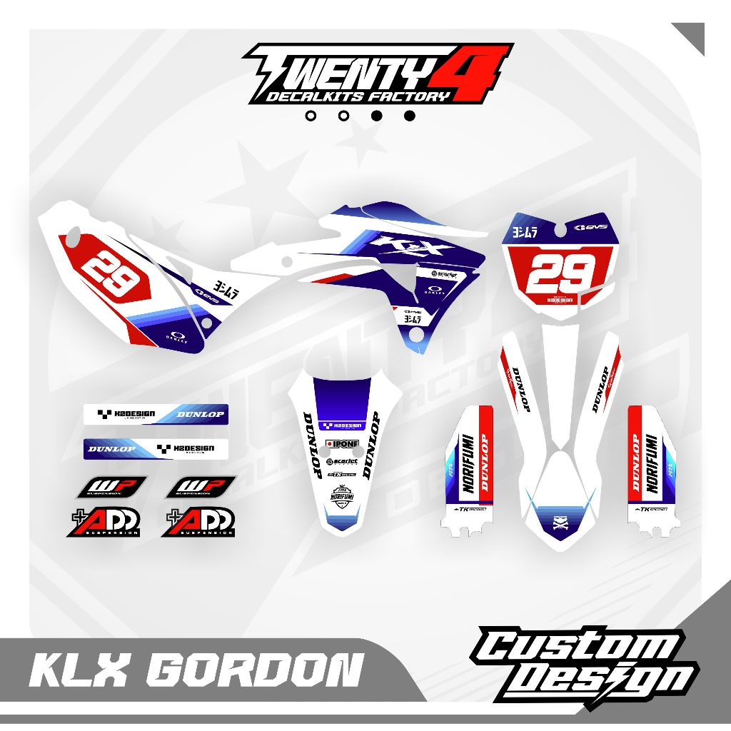Decal Klx Gordon Superglossy Premium