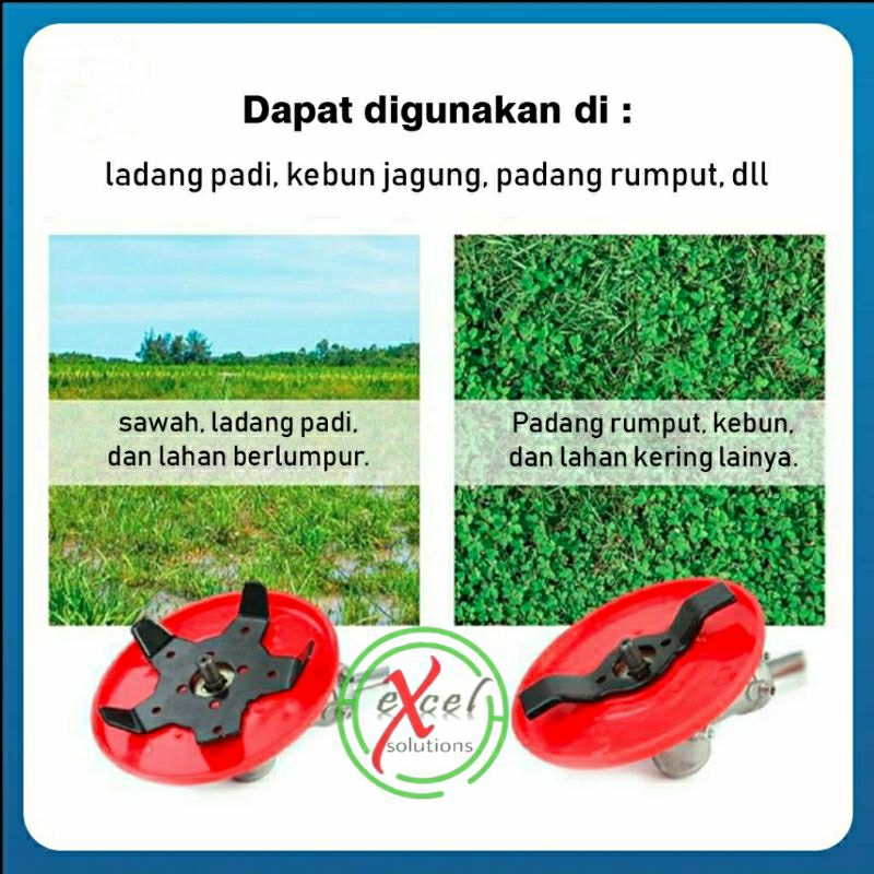 Pisau Matun Padi Sawah Mesin potong Rumput Paddy weeder plate