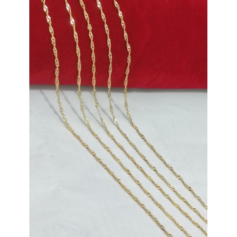 kalung borsalino 40 cm mlintir, kalung borsalinu polos, kalung borsalinu mainan