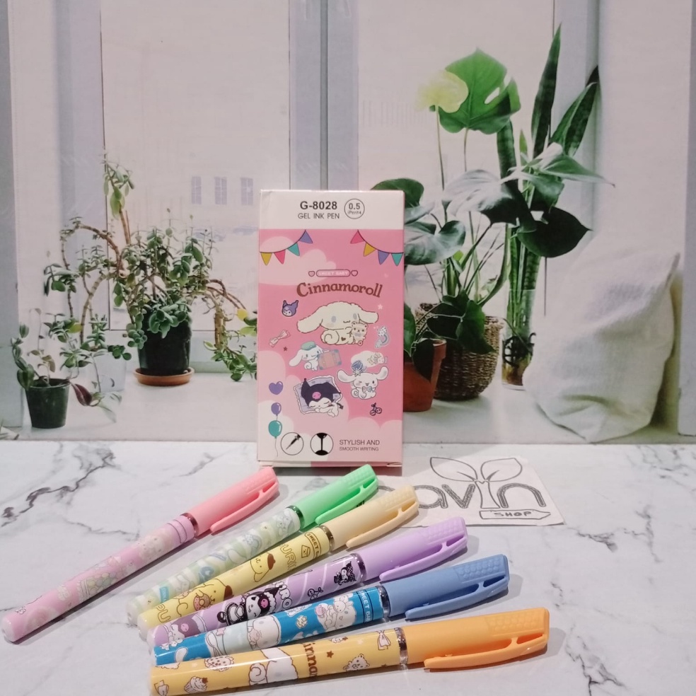 

DISKON BRANDS FESTIVAL (12pc) PEN GEL motif KUROMI SANRIO CINNAMOROLL PENA BALLPEN ipen