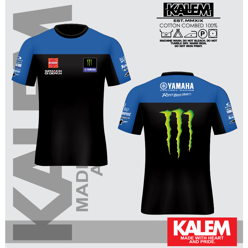 Kaos Baju Yamaha Factory Team 2023 Motogp Season - KALEMCLOTHING