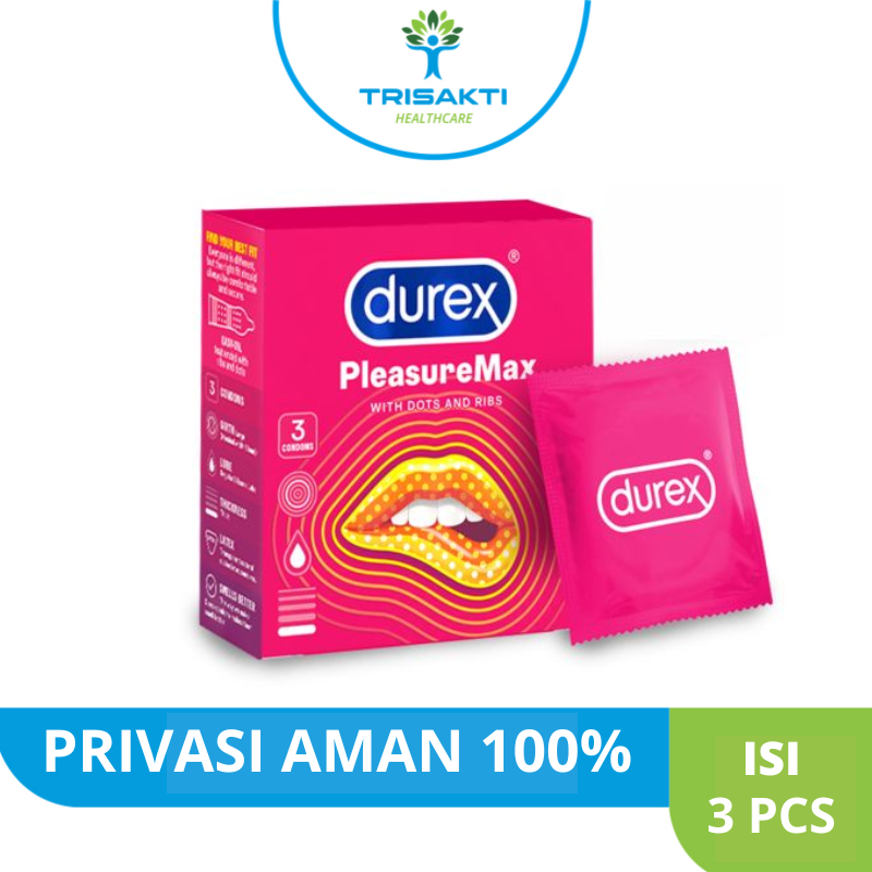 Kondom Durex Gerigi Pleasuremax Condom Bergerigi isi 3 pcs