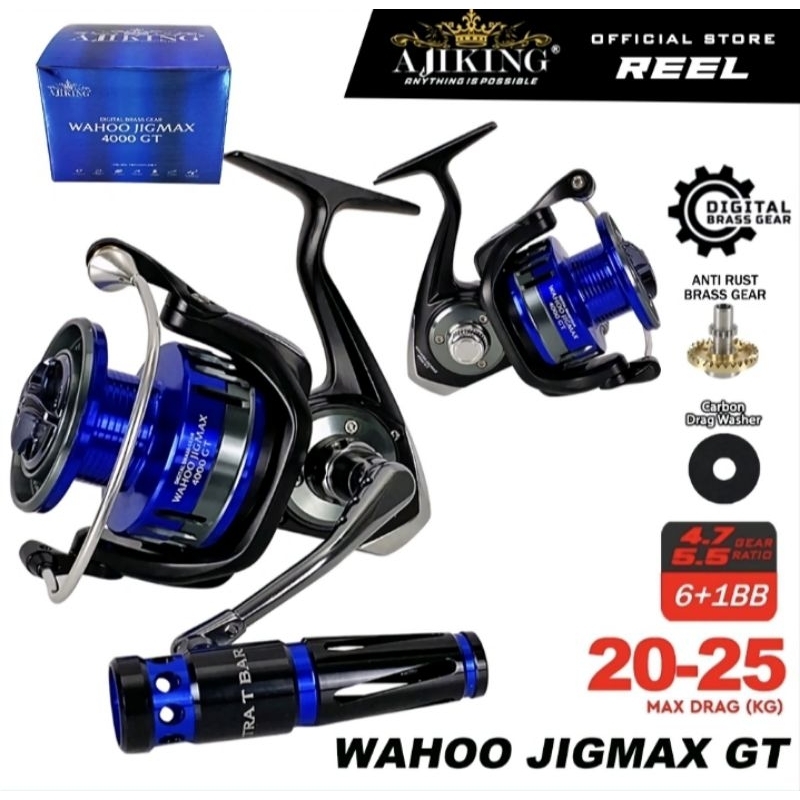 Reel AJIKING WAHOO JIGMAX GT 3500 4000 5000 6000 7000