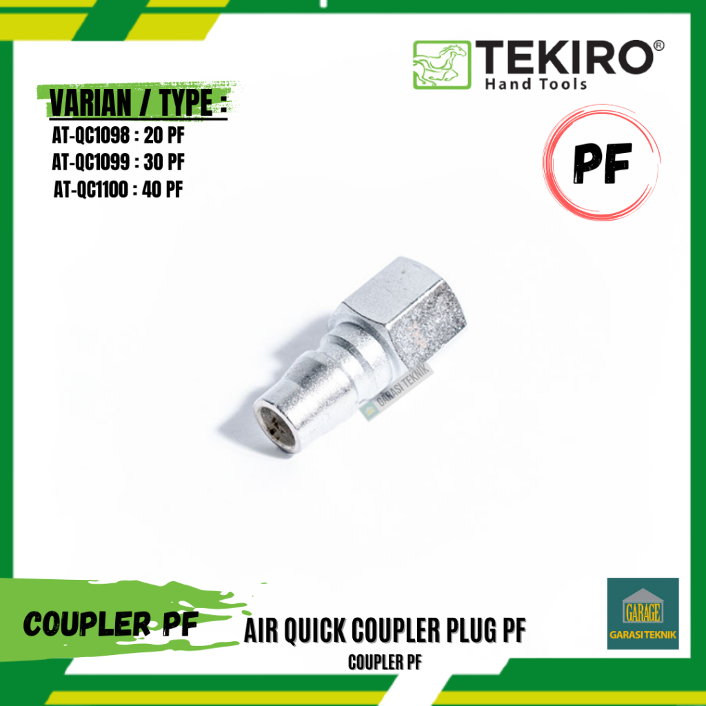 TEKIRO Quick Coupler Plug PF/QUICK COUPLER PF KOMPRESOR/COUPLER PF SELANG KOMPRESOR/COUPLER PF KOMPR