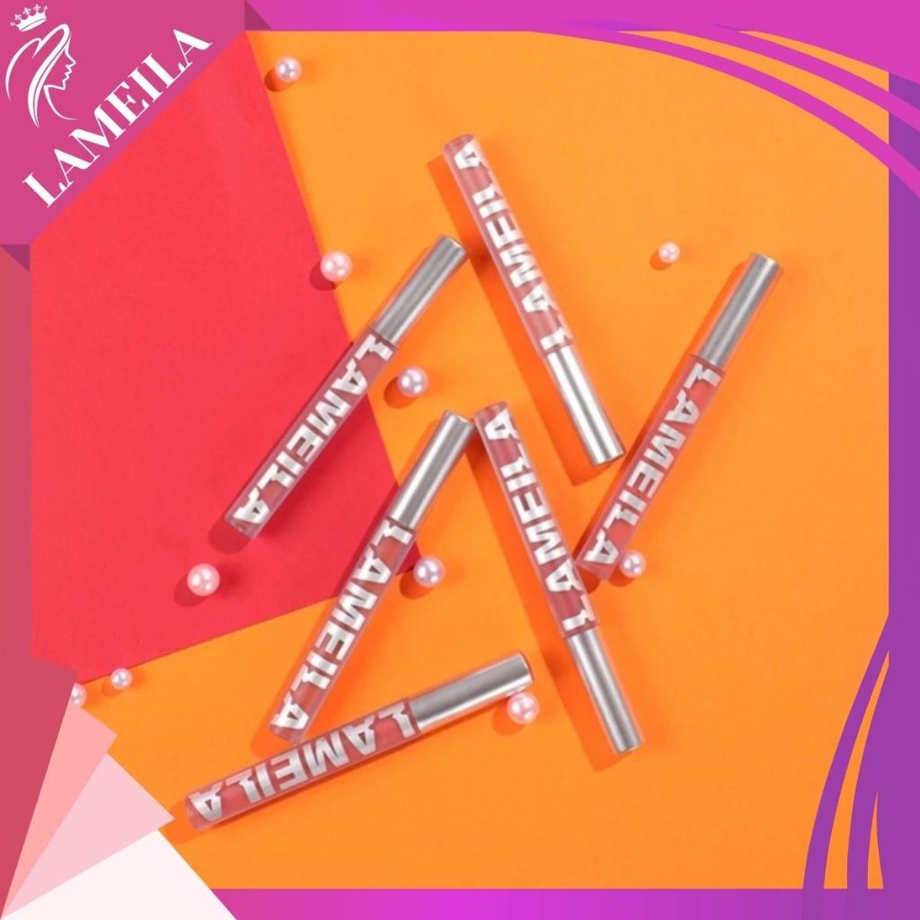 Lameila Matte Lipstick Liquid Lip Glaze Waterproof 6 Color  Matte Lipstick Liquid Lipstik Lip Glaze