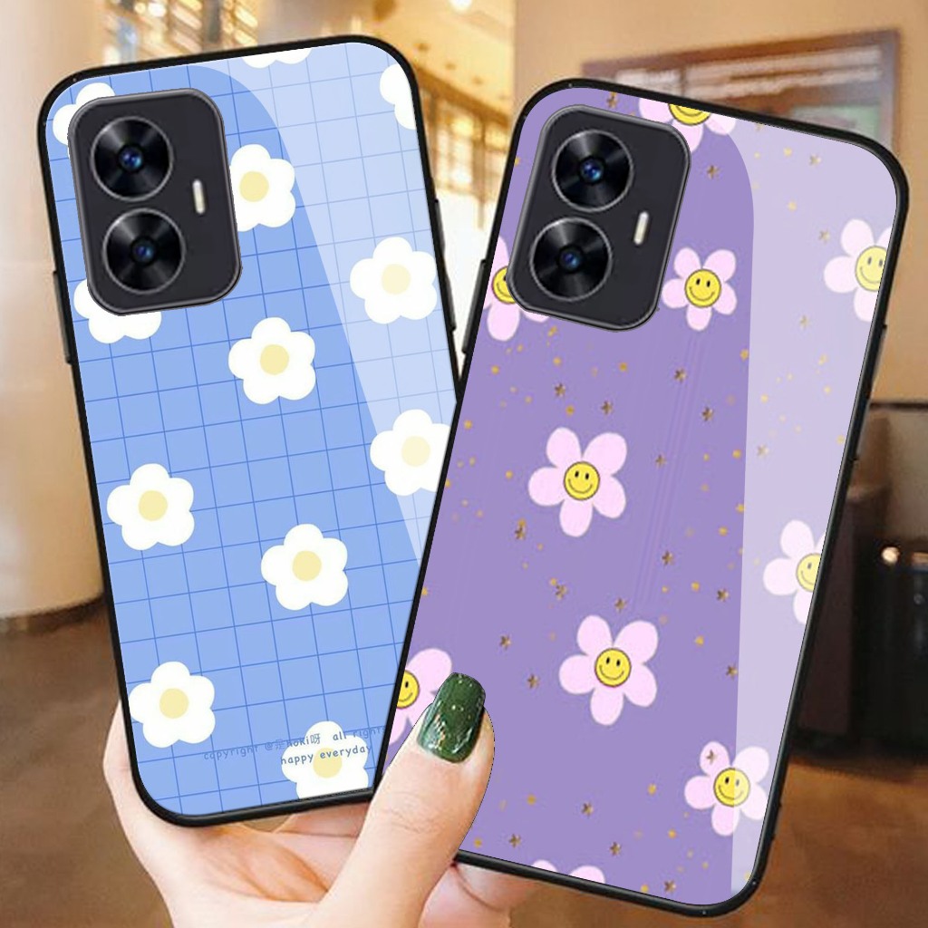 Case Kaca Glossy Realme C55 - Case Hp Realme C55 - Case Keren Realme C55 - Casing Realme C55 - Case 