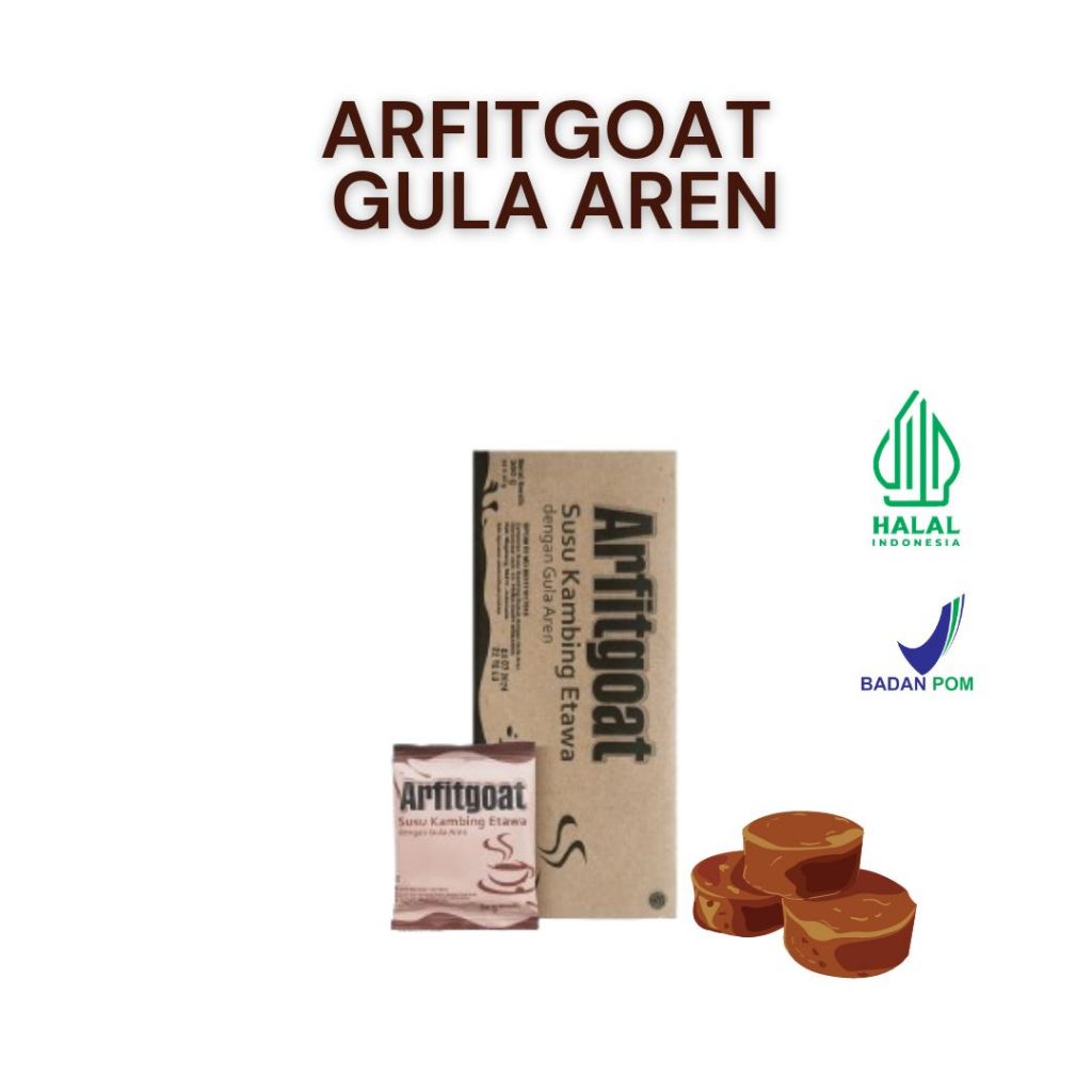 

Arfitgoat Susu Kambing Etawa Rasa Gula Aren Atasi Nyeri Sendi Lutut dan Tulang BPOM Isi 10 Sachet