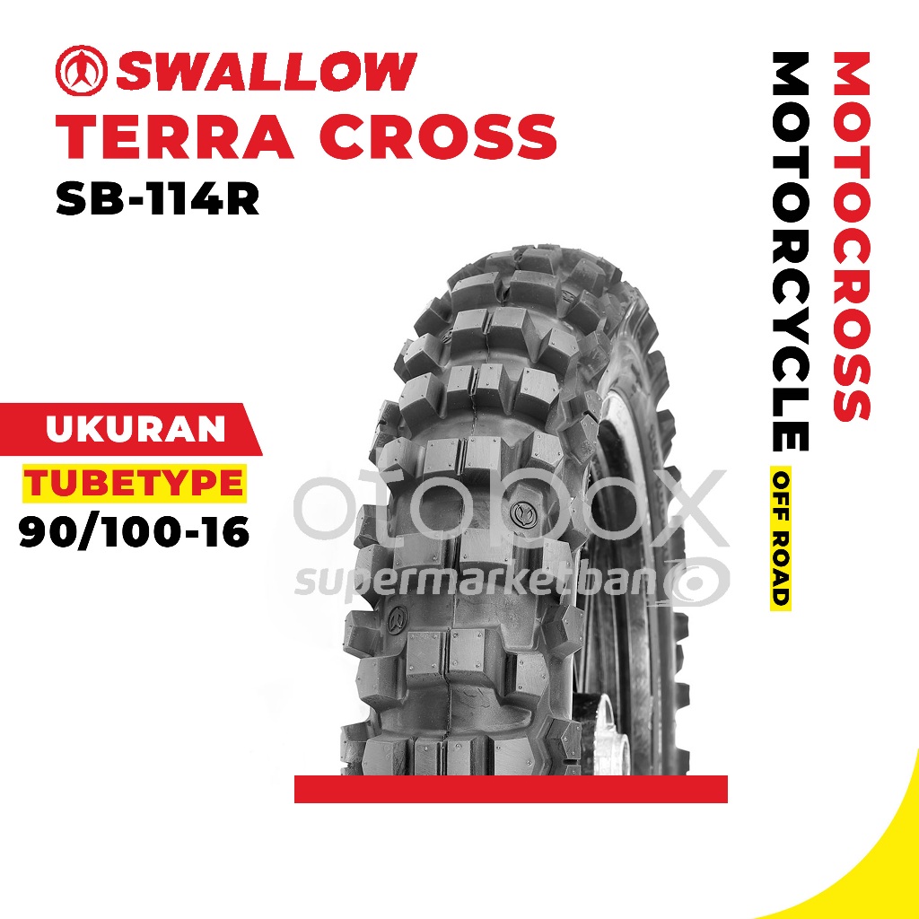 Ban Luar Motor Swallow SB-114R Terra Cross 90/100 Ring 16 Trail