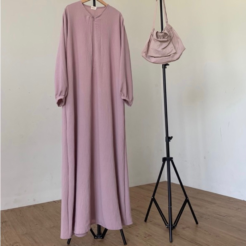 KEERAN DRESS GAMIS SYARI POLOS / GAMIS WANITA TERBARU TERLARIS-4