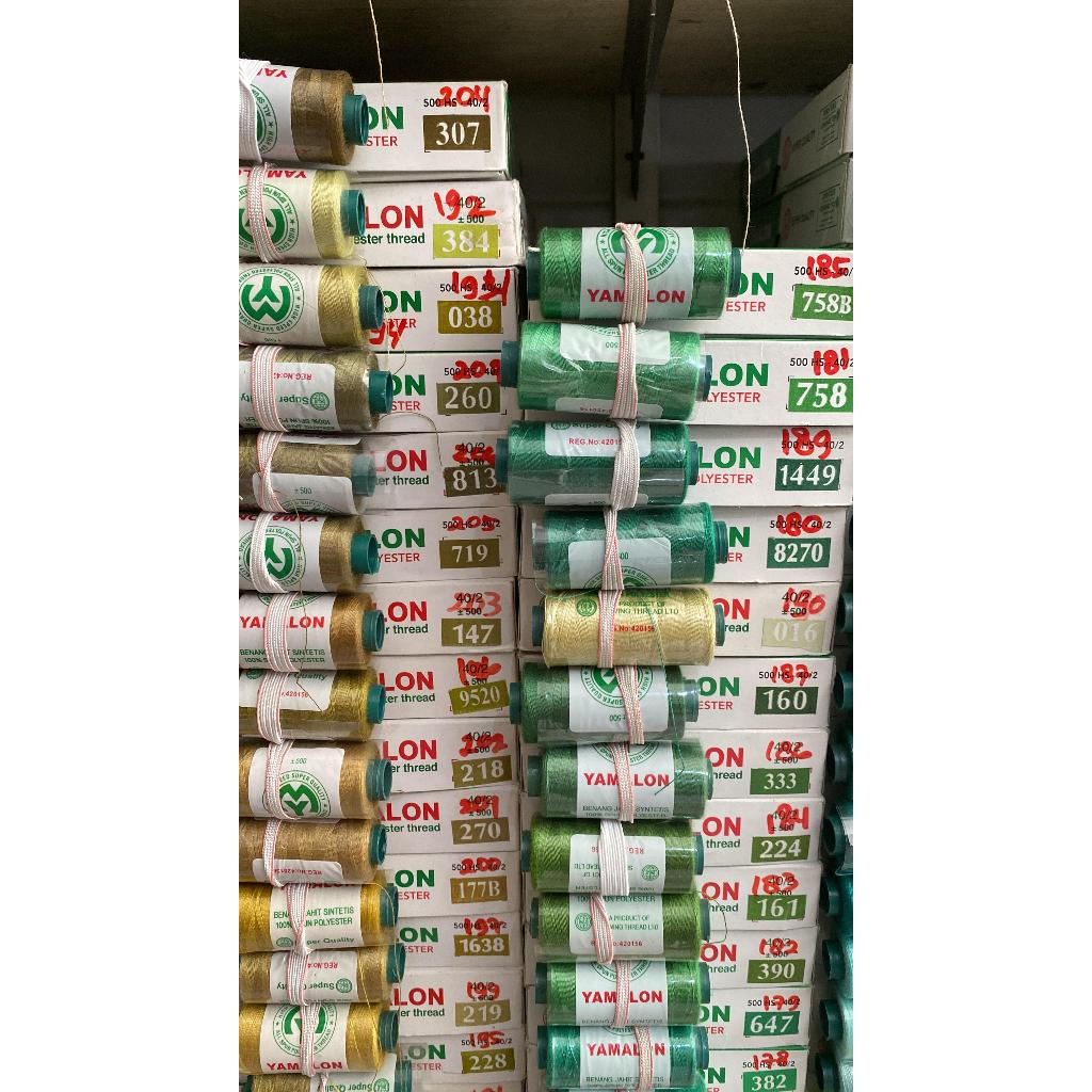 Benang Jahit Yamalon 500 Yard Warna Lengkap (Part 11)
