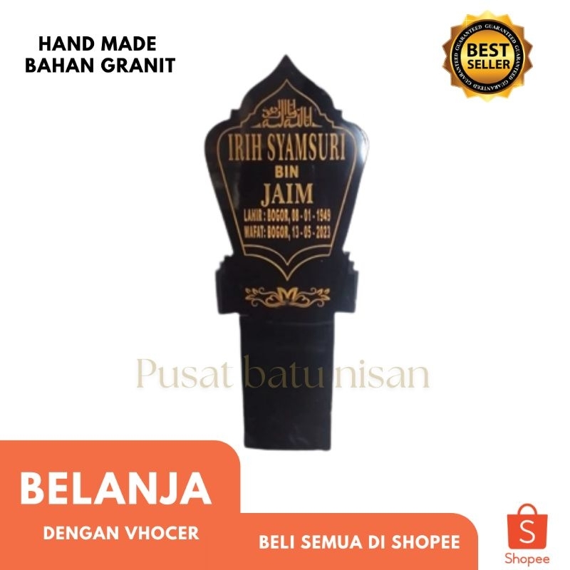 Nisan Granit Batu makam Full bahan granit cat varian perlengkapan pusat makam