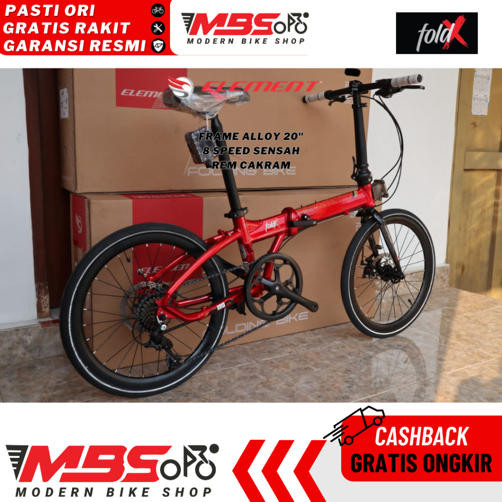 SEPEDA LIPAT ELEMENT FOLDX 20 INCH DEWASA ALLOY