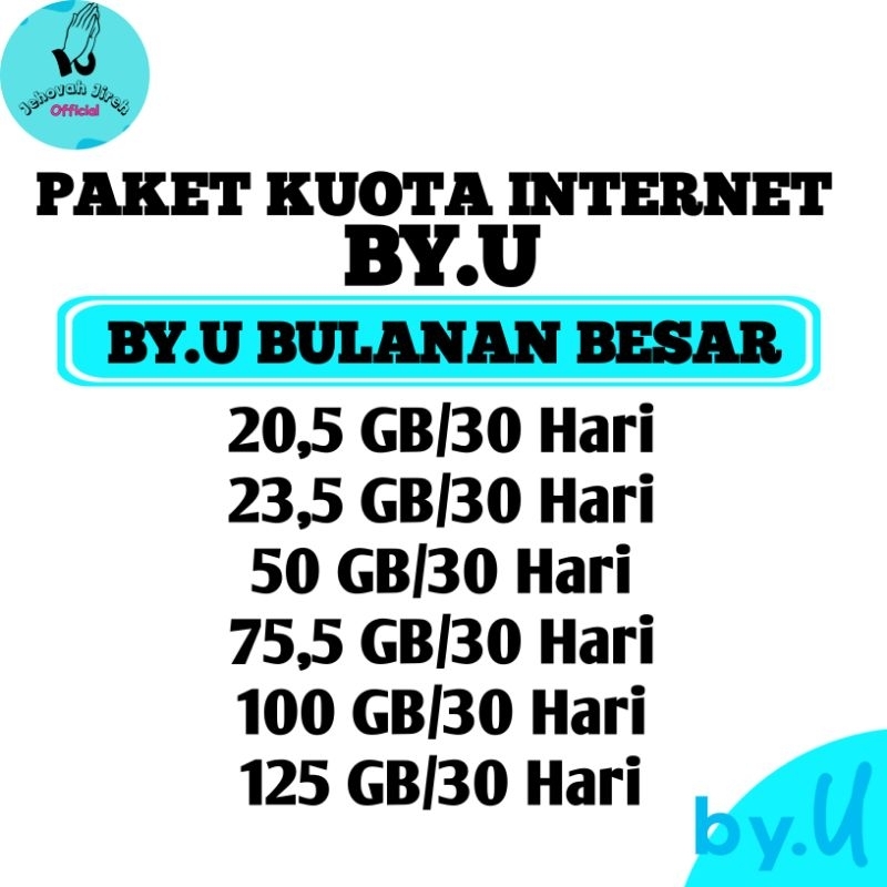 KUOTA INTERNET BYU BULANAN BESAR MURAH PAKET DATA INTERNET BY.U KUOTA INTERNET BY.U KUOTA DATA INTER
