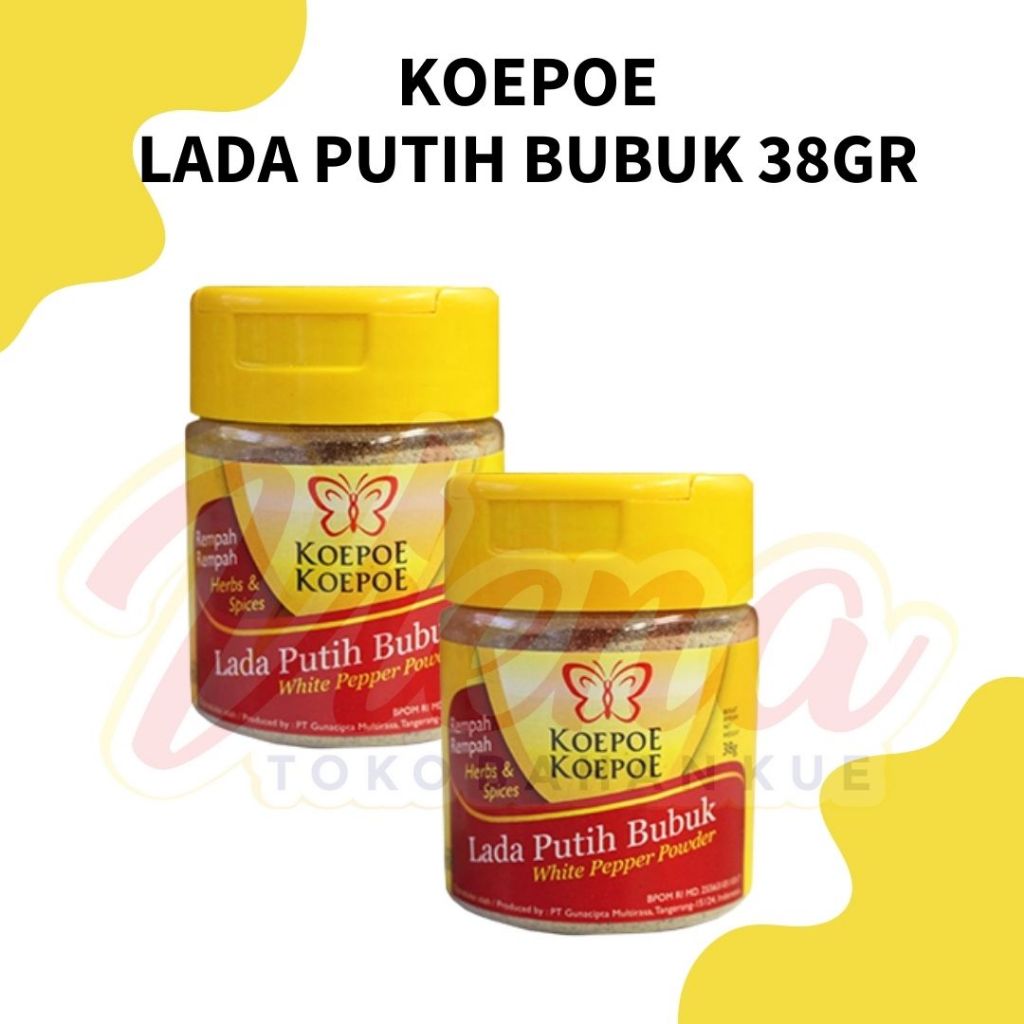 

Koepoe Lada Putih Bubuk 38gr / White Pepper Powder