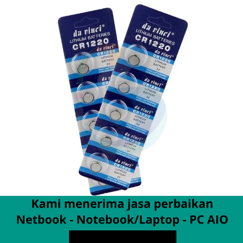 Baterai CMOS CR1220 ML1220 Model Kecil