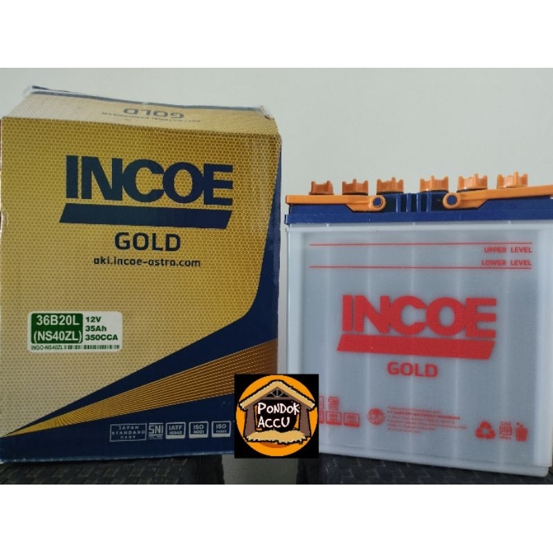 Aki INCOE GOLD NS40ZL Aki mobil calya. sigra. sigra. ayla. ertiga. mobilio. jazz
