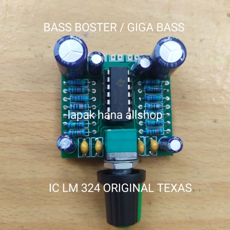 Kit giga bass ic lm324 kit bass boster lm324 modul giga bass modul bass boster