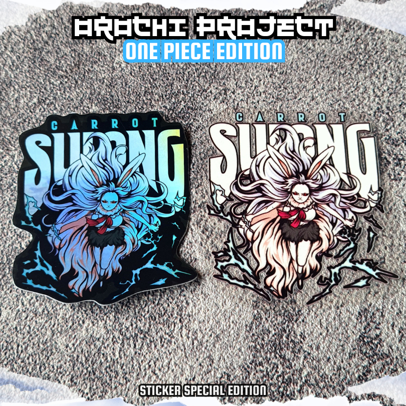 

Sticker Stiker Anime Carrot Suku Mink Mode Sulong One Piece Hologram DTF UV Anti Air HP Laptop Tumbler Motor Helm