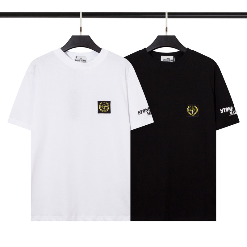 STONE ISLAND Tshirt Baju Kaos Lengan Pendek Stone Island Casual Tee