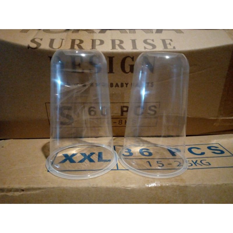 HP - Gelas Plastik Cup 18 Oz 7,5gr Oval PP Bening Polos Perslop isi 50pcs