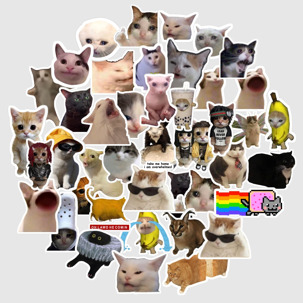 

Sticker Tempel "Sticker Pack Cat Meme 40pcs