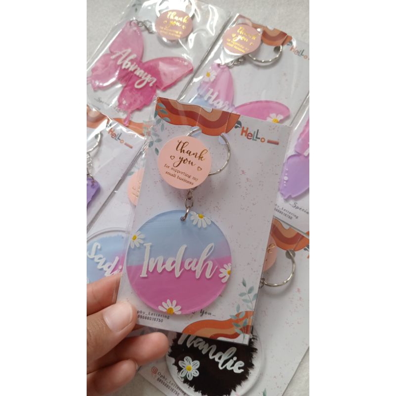 KEYCHAIN CUSTOM ACRYLIC | ganci Akrilik custom handmade |handmade