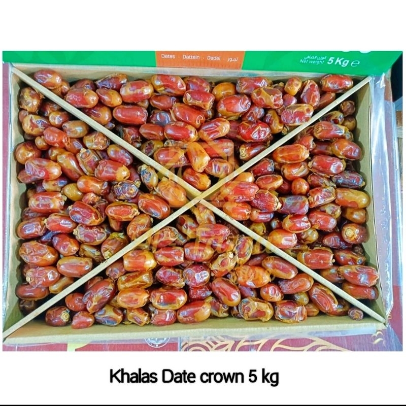 

kurma khalas 5 kg Date crown Manis Akram lembut Murah