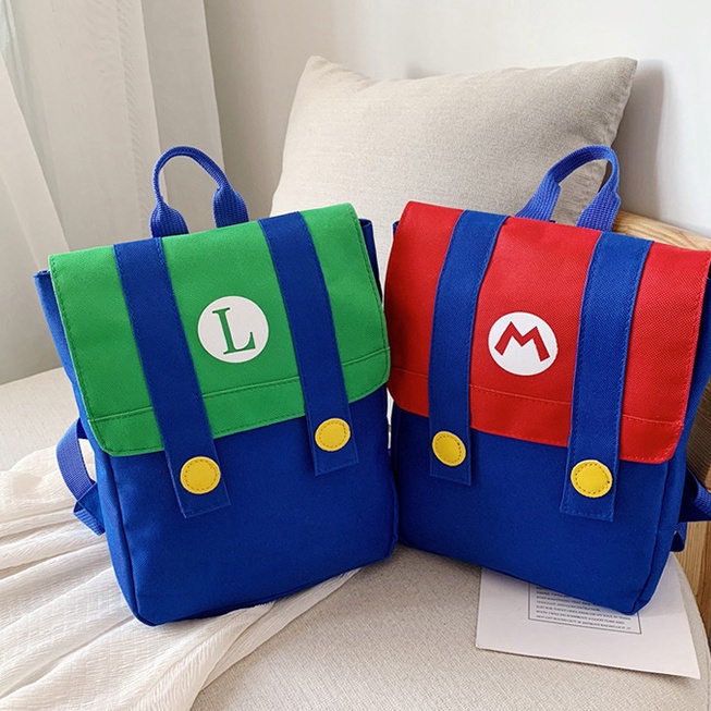 HOT SALE!! TAS MARIO BROS RANSEL BACKPACK MARIO BROSS Tas Backpack Anak Sekolah PAUD TK SD Laki Laki