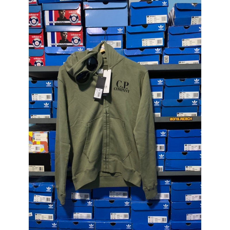 Zip Hodie Cp Company Green Olive