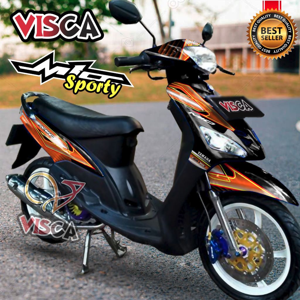 Decal Mio Sporty Full Body Stiker Mio Sporty Full Body Striping Mio Sporty Variasi Decal Hologram Mi