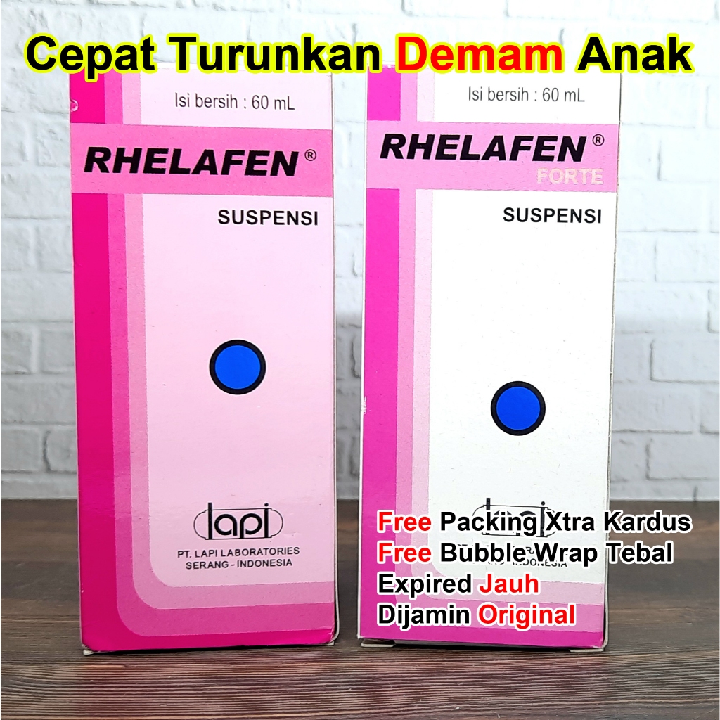 Rhelafen Forte Syrup 60 ml Demam Sakit Kepala Sakit Gigi Nyeri Sendi Otot Anak Sirup Ibuprofen