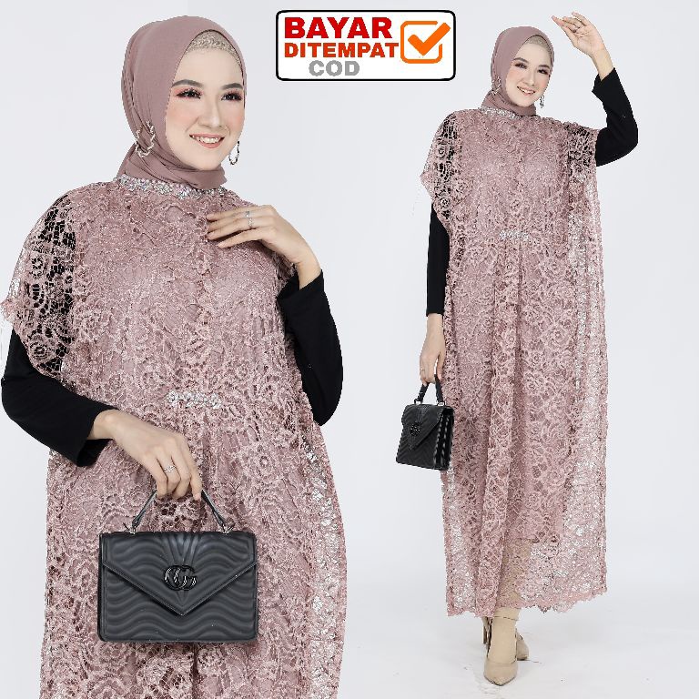Langsung Beliii.. Kaftan Lebaran Dewi / Kaftan Brukat / Kaftan Model terbaru 2022