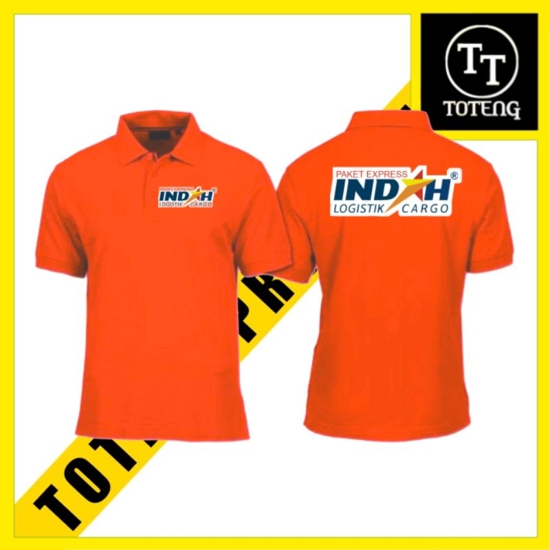 polo shirt baju kaos kerah INDAH kargo cargo Oren logistic obral murah pria wanita