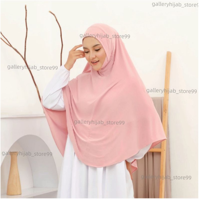 Hijab Soft Pet Dagu Inara | Jilbab Soft  Pet Dagu Jersey Ukuran XXL