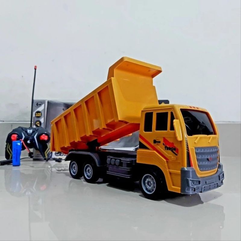 Mainan RC Dump Truck Remote Control - Mobil Truk fuso Pasir Remot Anak Laki