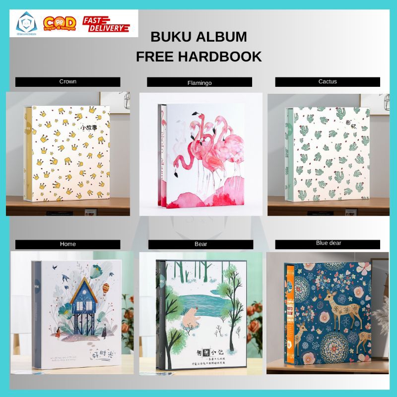 BUKU ALBUM HARDBOX 3R 4R / FREE HARDBOX TEBAL / BUKU ALBUM HADIAH BESAR / BUKU ALBUM ISI 200 SLOT PO