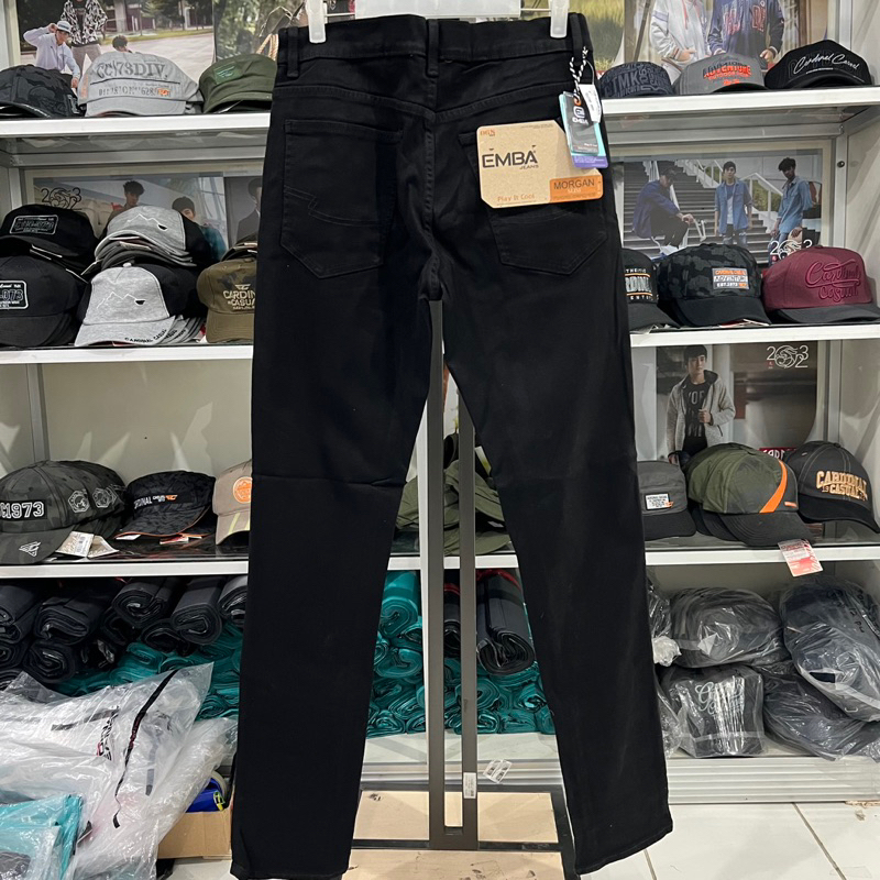 Celana Jeans Emba Hitam Panjang Original