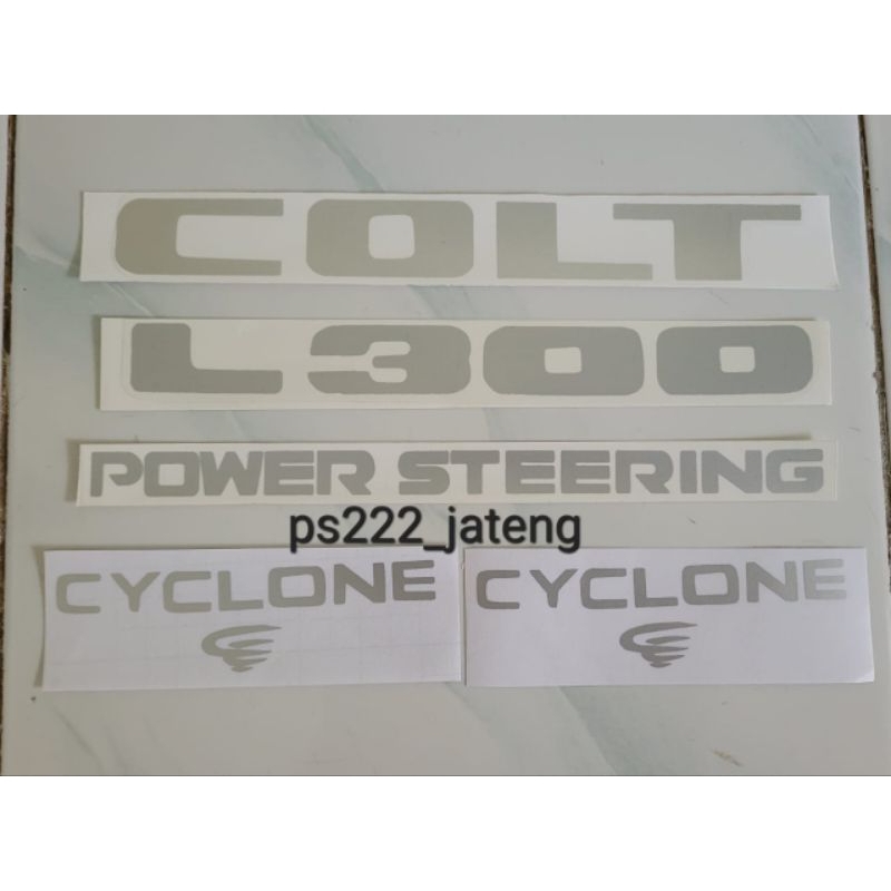 

Stiker stiker fulisan colt cyclone power stering/stiker mitsubishi l300 pick up
