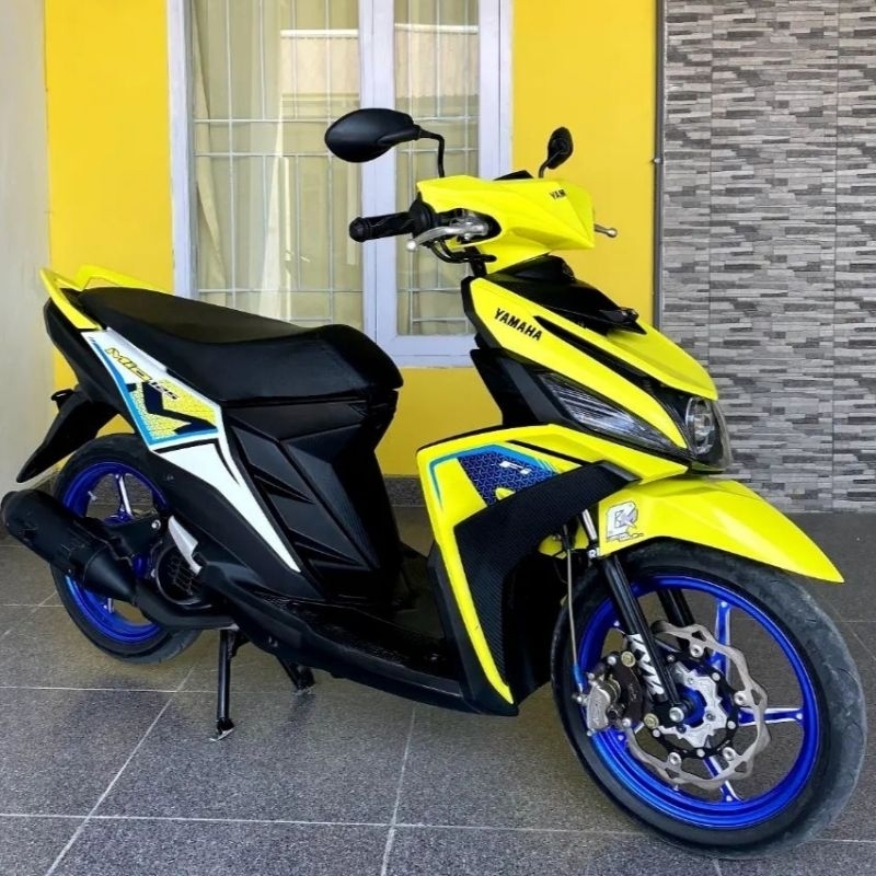 Striping Lis sticker standar ORI yamaha mio m3 2021 2022 kuning putih stiker mio m3 putih kuning 202