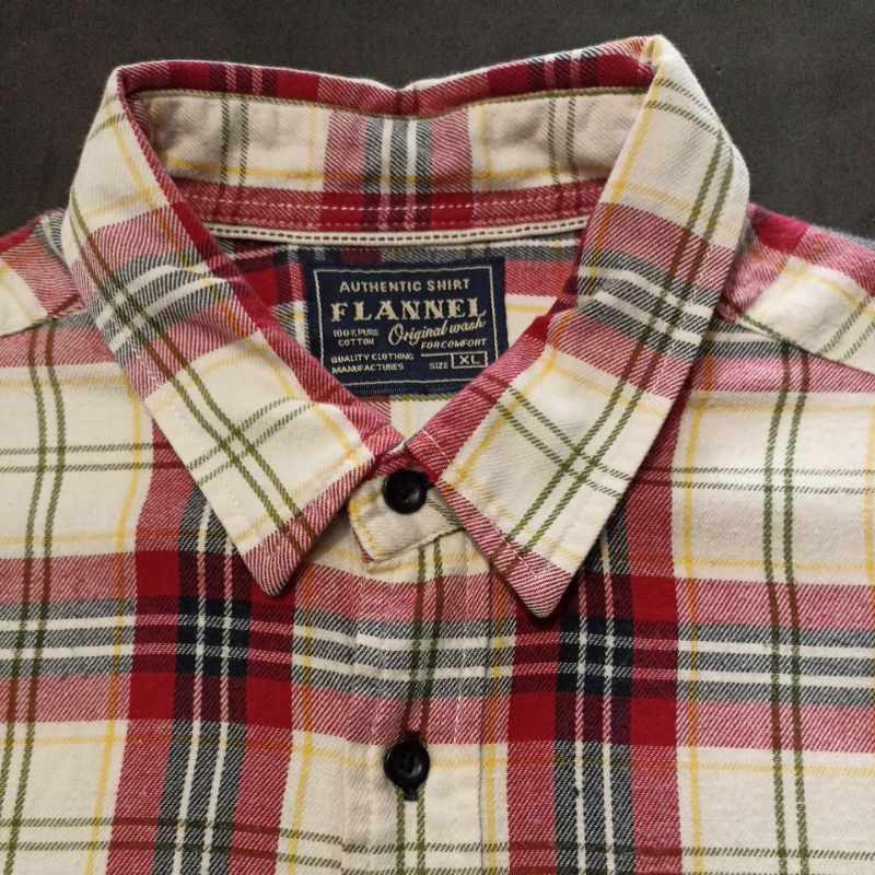 Kemeja Flanel Second Bekas Branded Pl Uniqlo Size Xl Code 90.11