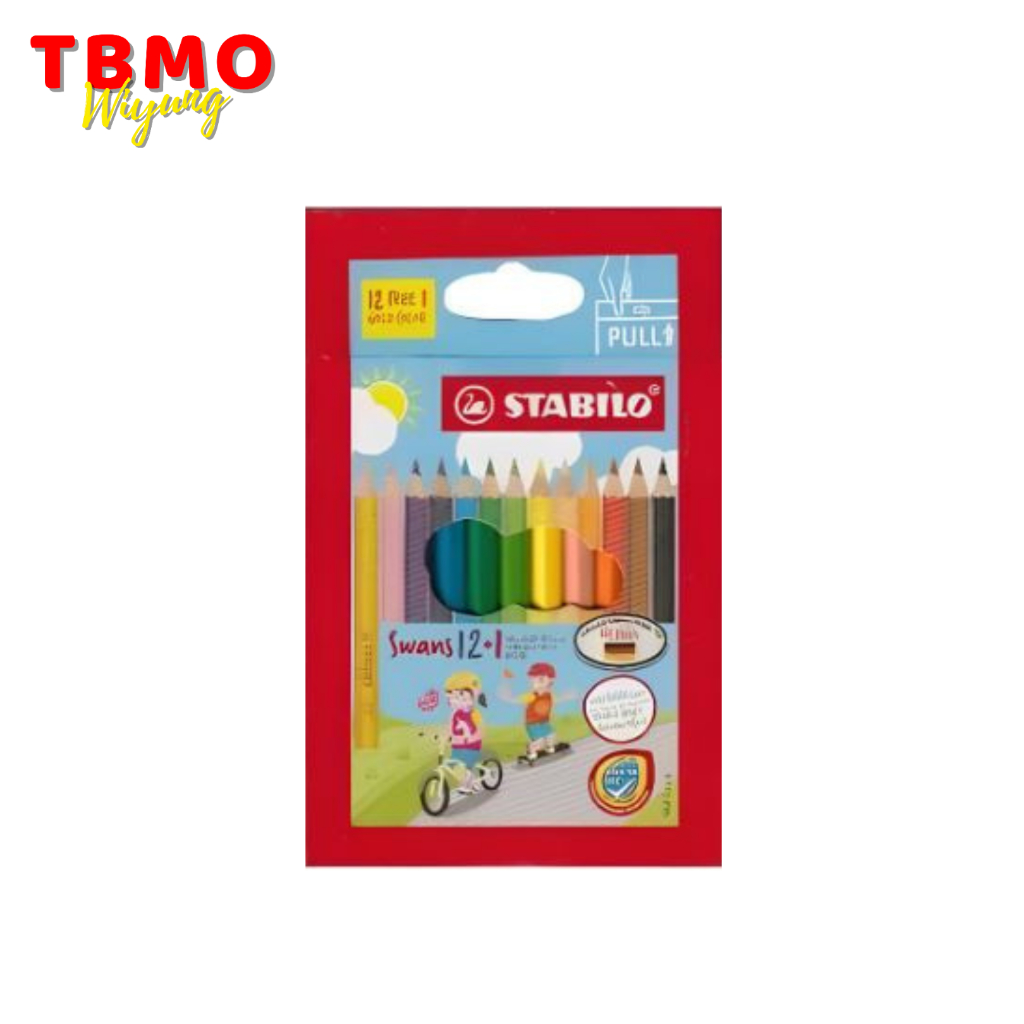 

Stabilo Swans Pensil Warna 12c+1c Pendek
